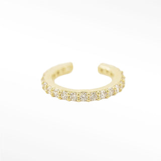 Ear Cuff Diamond Pave 14K Yellow