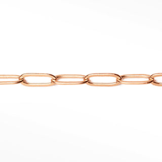 Wholesale Permanent Jewelry Paperclip 8.8x4mm 14/20 Gold Filled Rose Chain