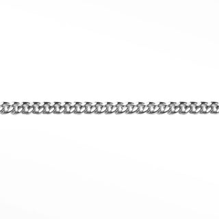 3mm Cuban Diamond Cut 14k White Gold Chain - Nina Wynn