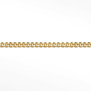 3mm Cuban Diamond Cut 14k Gold Chain - Nina Wynn