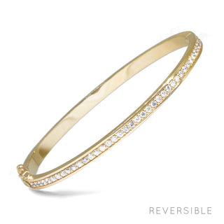 Vortex Diamond 14k Yellow Gold Bangle