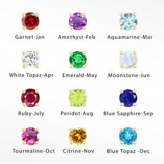 Ruby Flat Back Earring Gemstone 2mm 14k Yellow - Nina Wynn