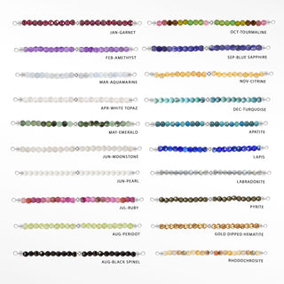 Healing Gemstone Silver Connectors 1.5''