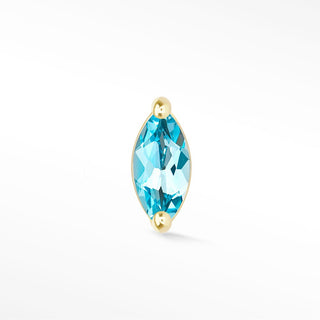 Wildling Solo in Gold Flat Back Earring 14k Yellow