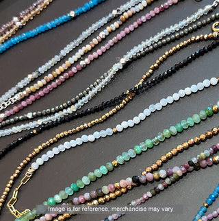 Healing Gemstone 14k Gold Necklace 15-17''