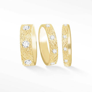 Florentine Natural Diamond Gold 14k Ring - Nina Wynn