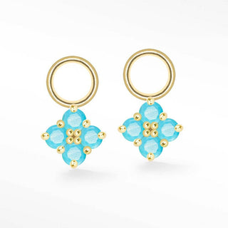 Clover Arizona Yellow Turquoise 18k Yellow Gold Petite Charms - Nina Wynn