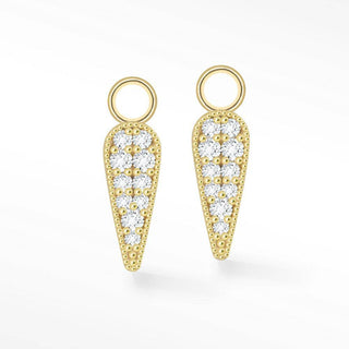Dagger 11mm Natural Diamond 18k Yellow Gold Petite Charms - Nina Wynn