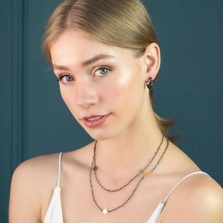 Spectrum Pyrite Silver Necklace - Nina Wynn