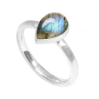 Lotus Labradorite Silver Ring - Nina Wynn