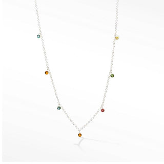 Forged Multi Tourmaline Silver Necklace - Nina Wynn