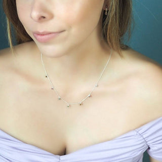 Forged Multi Tourmaline Silver Necklace - Nina Wynn