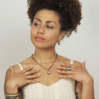 Baby Paperclip Gold Vermeil Necklace 18'' - Nina Wynn