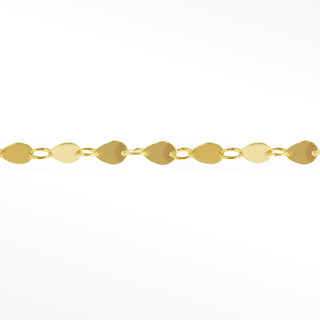 Mirror Drop Dainty 4.5mm 14k Gold Chain Designer Line for Permanent Jewelry - Nina Wynn