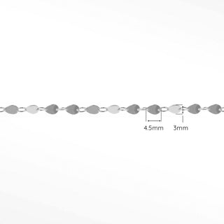 Mirror Drop Dainty 4.5mm Sterling Silver Chain Designer Line for Permanent Jewelry - Nina Wynn