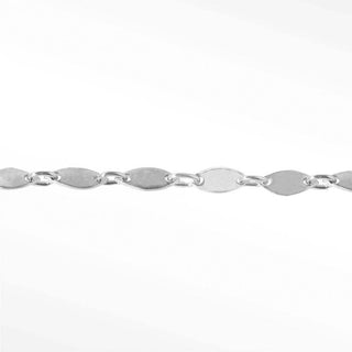 Mirror Marquise 5.5mm Sterling Silver Chain Designer Line for Permanent Jewelry - Nina Wynn