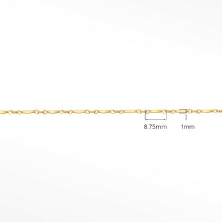 Horizon Line Yellow Gold Filled Chain for Permanent Jewelry - Nina Wynn