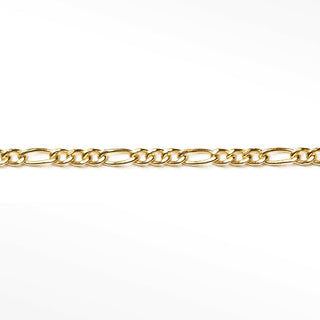 Figaro 1.5mm Yellow Gold Filled Chain for Permanent Jewelry - Nina Wynn