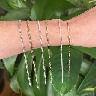 Cuban 2.5mm Yellow Gold Filled Chain for Permanent Jewelry - Nina Wynn