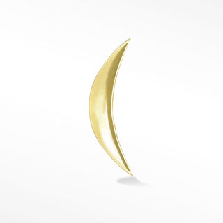 Polish 14k Yellow Gold Flat Back Threadless Stud Earring - Nina Wynn