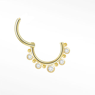 Clicker 16G Diamond Ada 14K Yellow