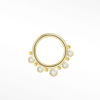 Clicker 16G Diamond Ada 14K Yellow