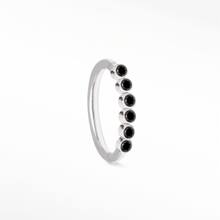 Clicker 16G Black Diamond Bezel 14K White