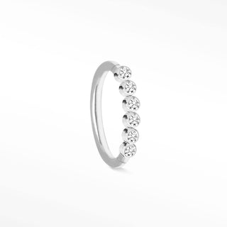 Clicker 16G Diamond Bezel 14K White