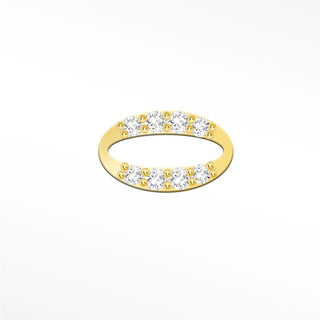 Oval Diamond 14k Yellow Connectors for Permanent Jewelry