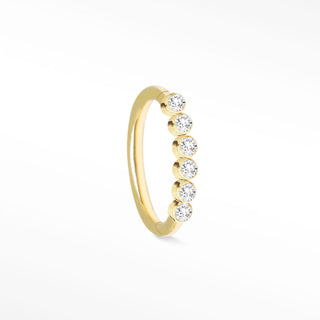 Clicker 16G Diamond Bezel 14K Yellow