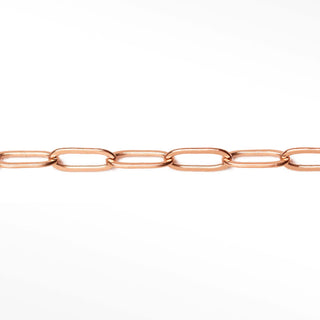 Paperclip 5x2mm Rose Gold Filled Chain for Permanent Jewelry - Nina Wynn