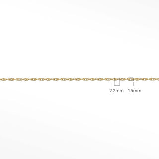 Rope 2.2x1.5mm Yellow Gold Filled Chain - Nina Wynn