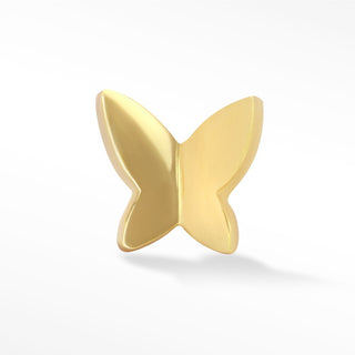 Flat Back Earring Papa Butterfly 14k Yellow - Nina Wynn