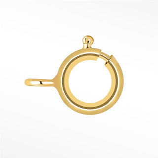 Gold 14K Open Ring 5.5mm Spring Ring Clasp - Nina Wynn