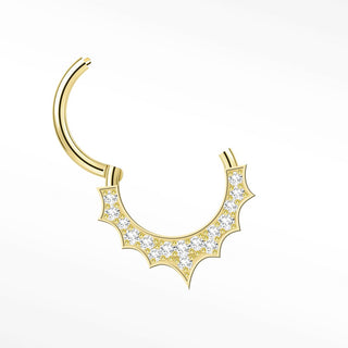 Diamond 16G Clicker 14k Yellow