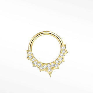 Diamond 16G Clicker 14k Yellow