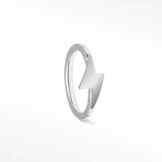 Clicker 18G Lightning Bolt 14K White