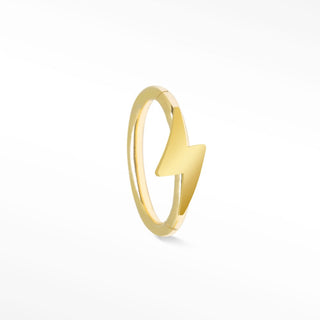 Lightning Bolt 16G Clicker 14K Yellow