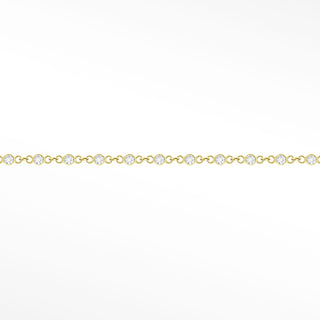 Wholesale Permanent Jewelry Prismatic Medium Diamond Gold 14k Yellow Chain Designer Line