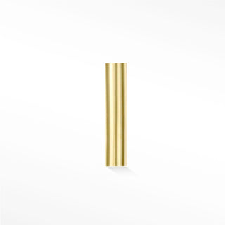Flat Back Earring Tube Bar Med 14K Yellow