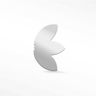 Flat Back Earring Baby Lotus 14k White - Nina Wynn