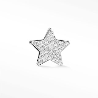 Flat Back Earring Star Crossed Florentine 14K White