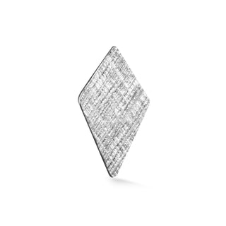 Flat Back Earring Kite Florentine 14K White