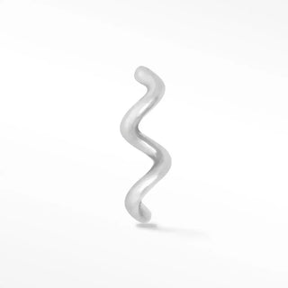 Flat Back Earring Squeeze Me 14k White