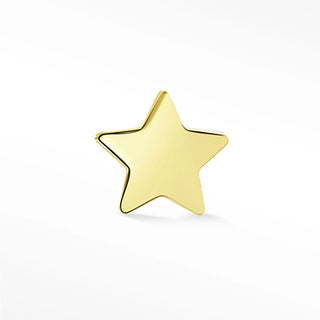 Flat Back Earring Star Crossed 14k Yellow