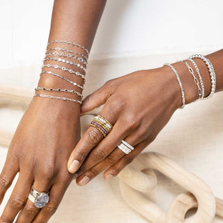 14k White Gold Chain Designer Line for Permanent Jewelry - Nina Wynn