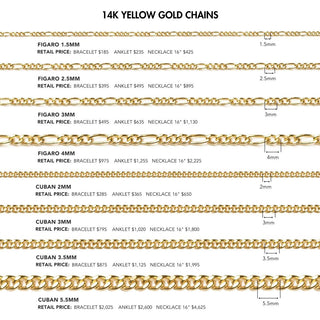 14k Gold Chain for Permanent Jewelry