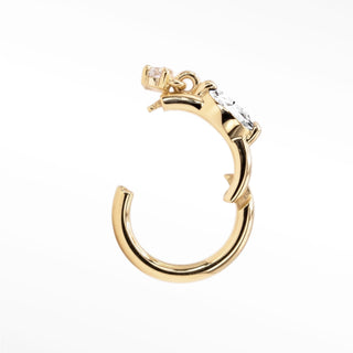 Clicker 16G Moissanite Movement 14K Yellow