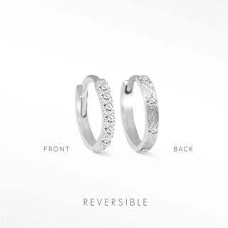 Diamond Hoop | Natalie Wynning Reversible Hoops