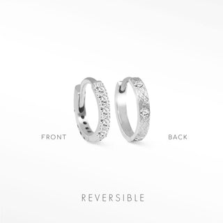 Diamond Hoop | Natalie Wynning Reversible Hoops